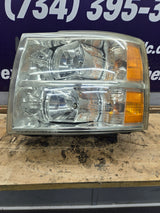 2007-2013 Chevrolet Silverado 1500 2500 3500 LH Driver Side Halogen Headlight