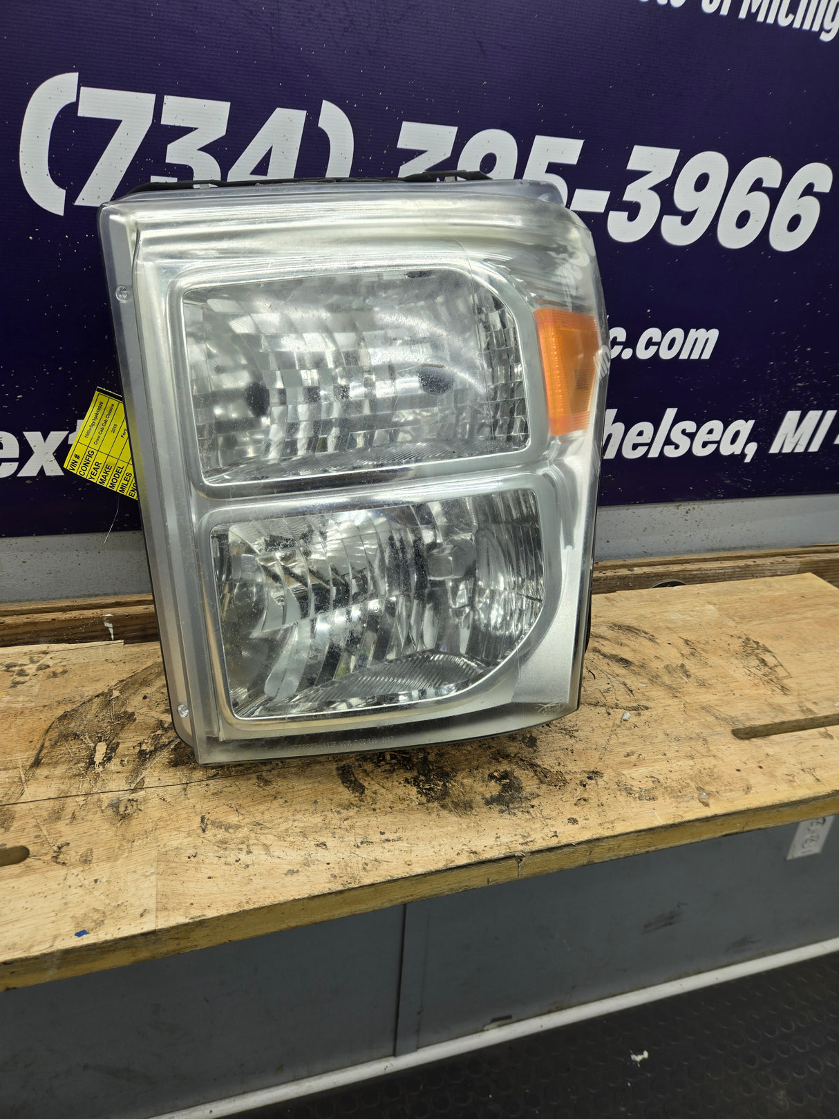 2011-2016 Ford Super Duty F250 F350 F450 F550 LH Driver Side Headlight 6.7L Power Stroke 6.2L Gas BC34-13006-A