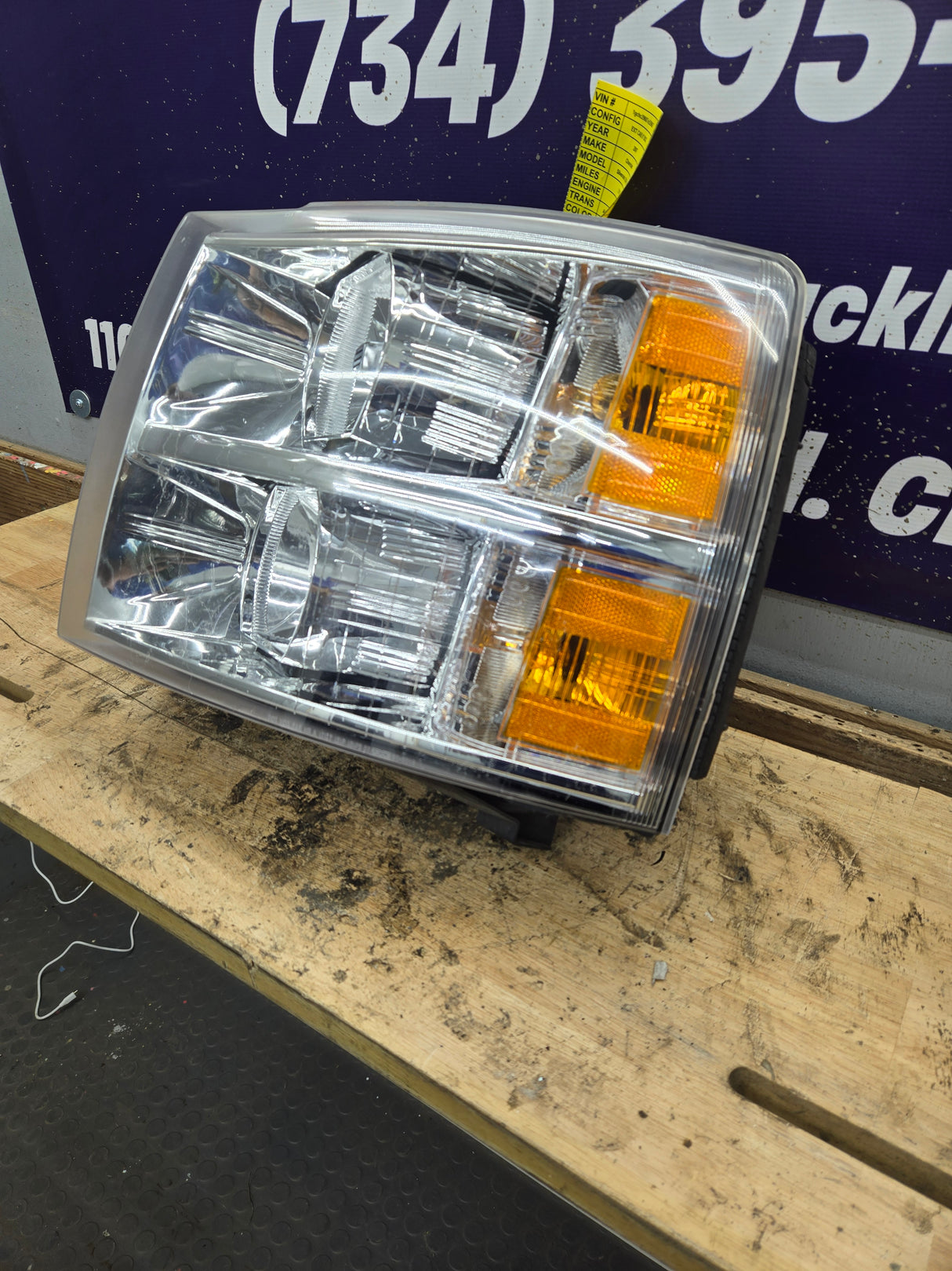 2007-2013 Chevrolet Silverado 1500 2500 3500 LH Driver Side Halogen Headlight TYC  20-6818-00