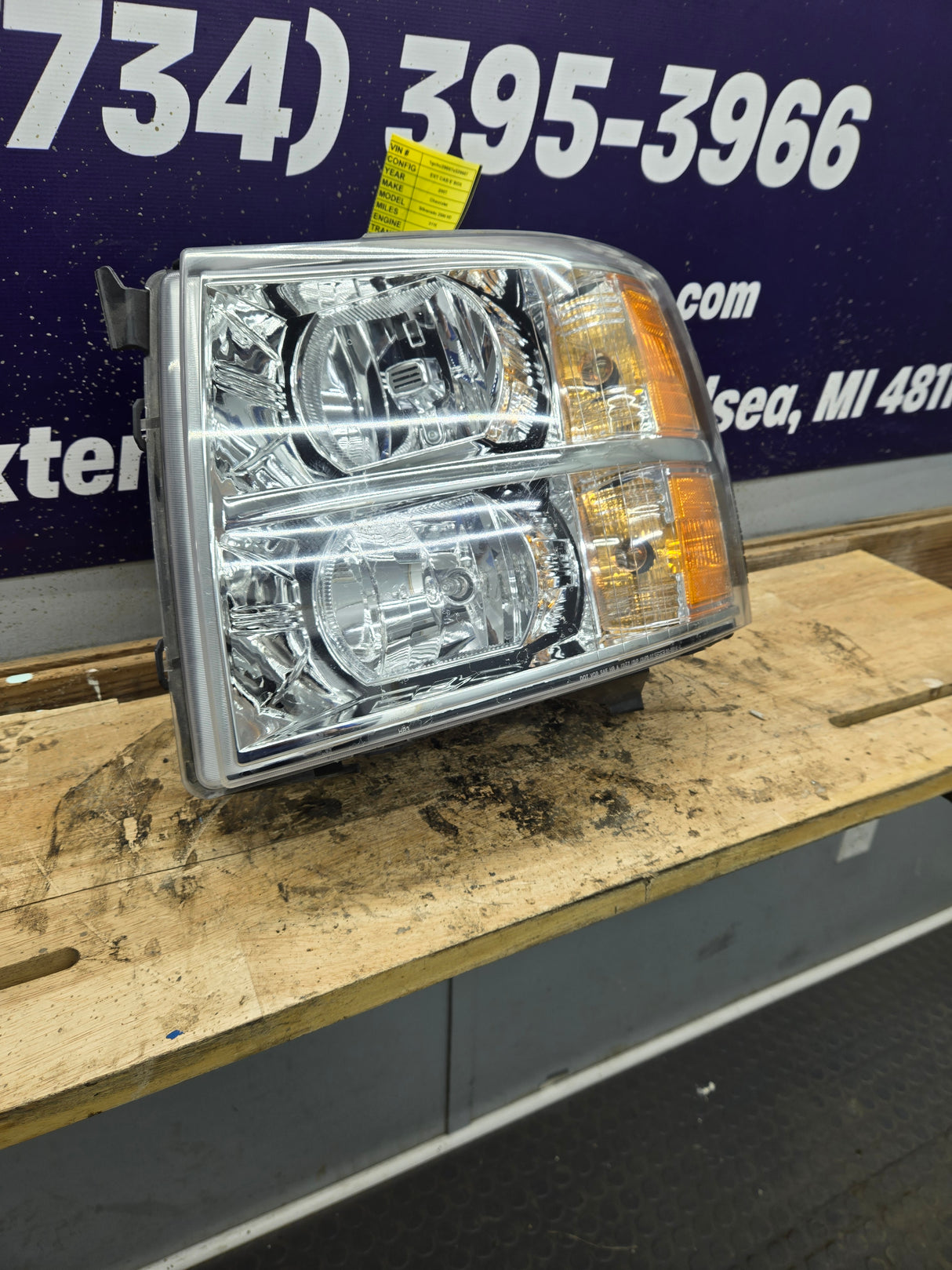 2007-2013 Chevrolet Silverado 1500 2500 3500 LH Driver Side Halogen Headlight TYC  20-6818-00