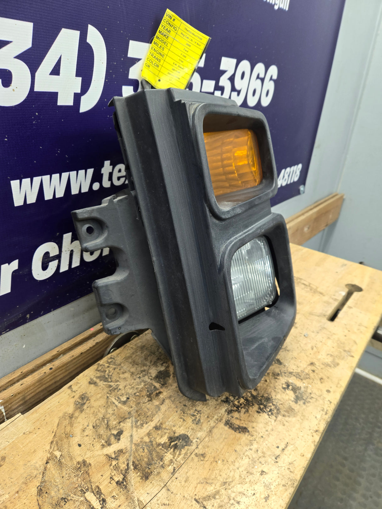2008-2010 Ford Super Duty F250 F350 F450 F550 LH Driver Side Head Light 7C34-13101-A
