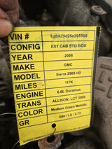 2006 LBZ Duramax Diesel 6.6L Engine Runs Great 117k miles