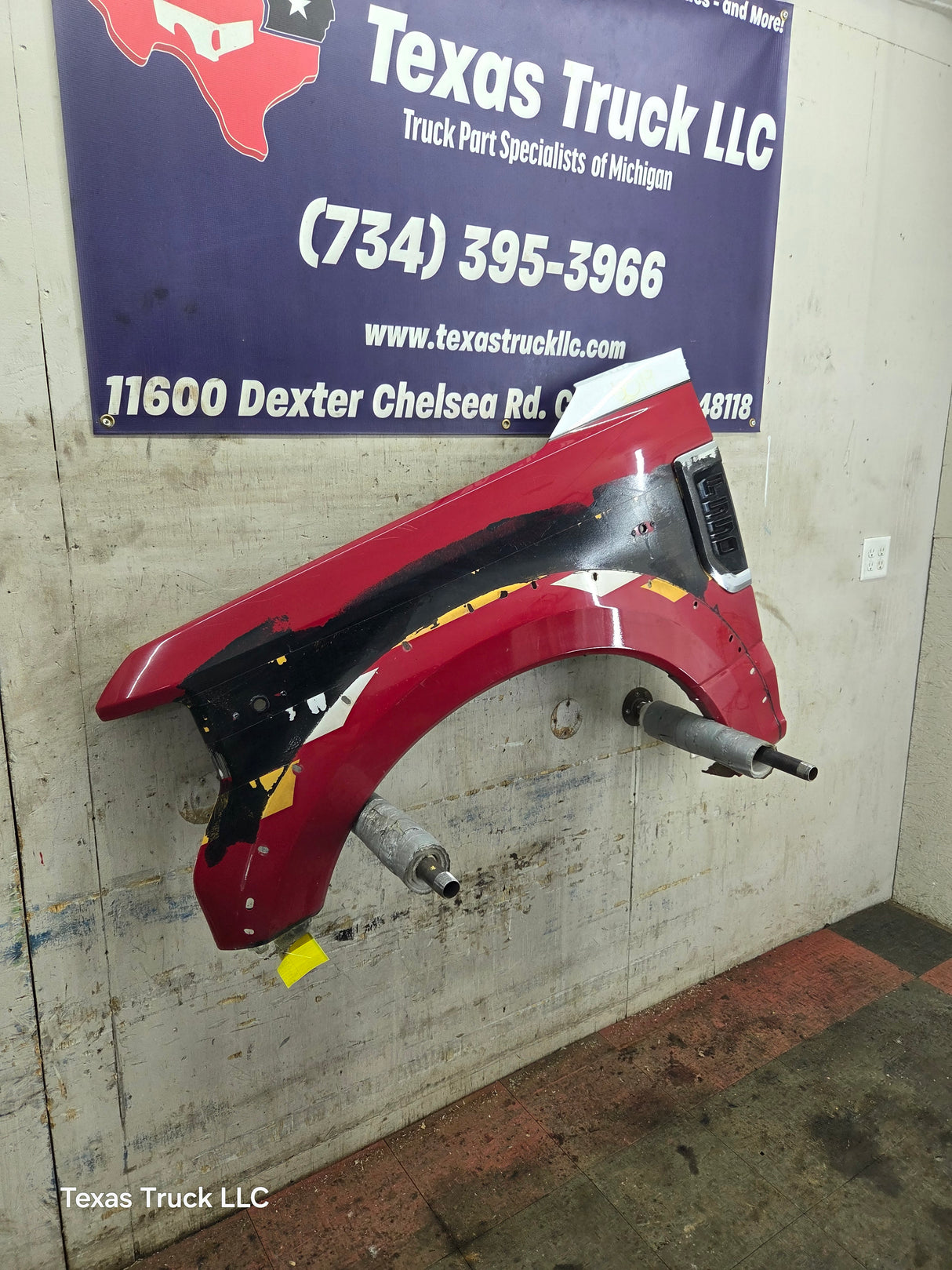 2017-2019 Ford Super Duty F450 F550 LH Driver Fender