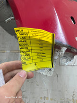2017-2019 Ford Super Duty F450 F550 RH Passenger Fender