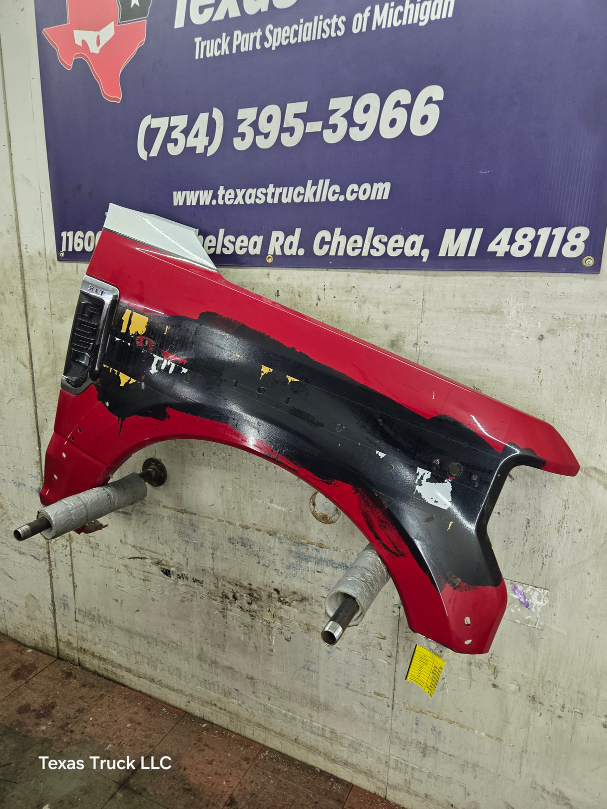 2017-2019 Ford Super Duty F450 F550 RH Passenger Fender