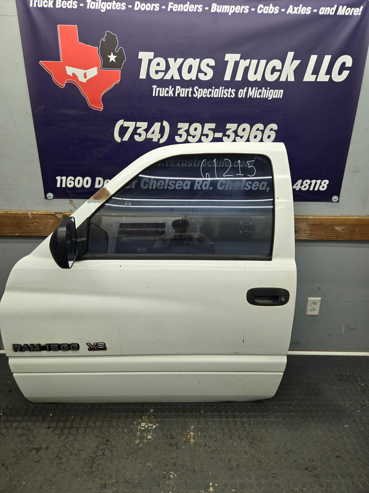 1994-2002 Dodge Ram 2nd Gen LH Driver Side Front Door Regular Cab / 2 Door Ext Cab 1500 2500 3500 ROUND CORNER