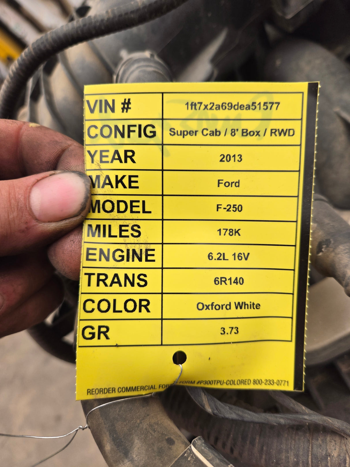 2011-2016 Ford Super Duty 6.2L V8 Gas Engine Runs Great F250 F350 F450 F550 178k miles