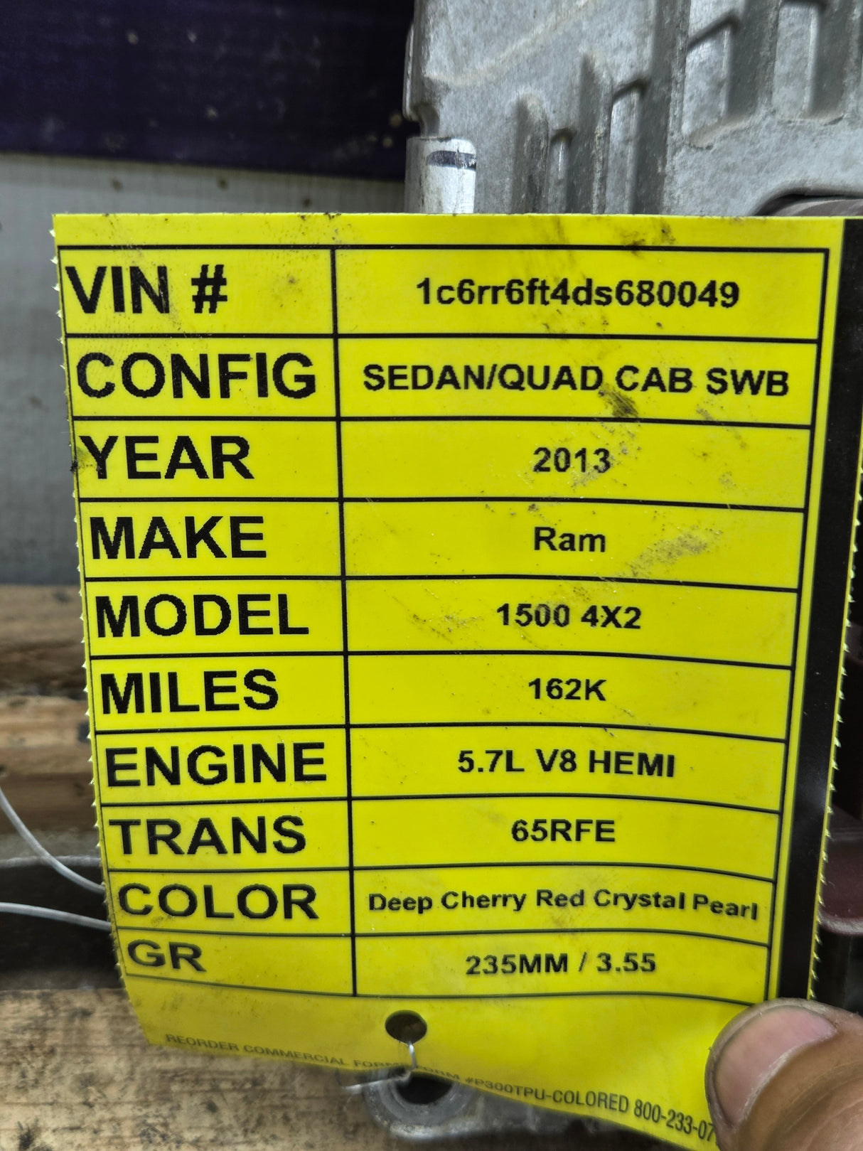 2013 Dodge Ram 1500 5.7L HEMI PCM - P68089625AG