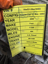 2008-2010 5r110w Automatic Transmission 4x4 6.4L power stroke 46k miles