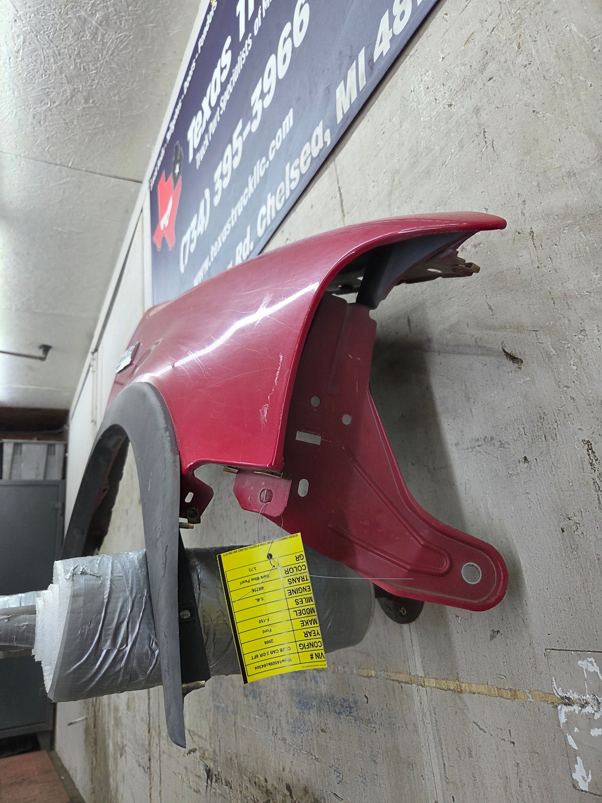 2004-2008 Ford F150 RH Passenger Side Front Fender
