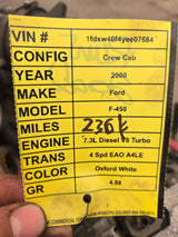 1999-2003 7.3L Power Stroke Diesel Engine Ford Super Duty F250 F350 F450 F550 International Navistar 236k Miles