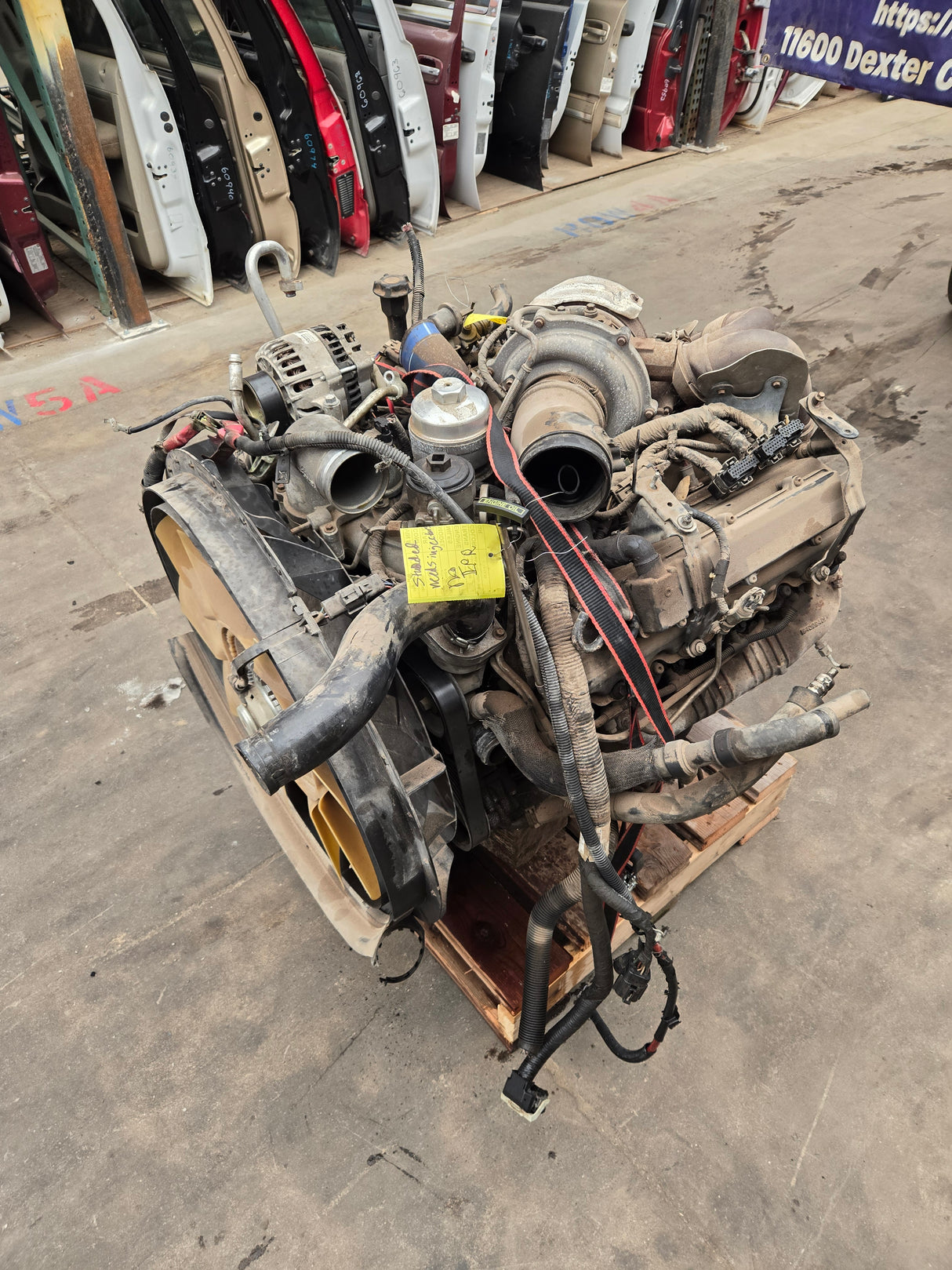 2005-2007 Ford 6.0L Power Stroke Diesel Engine HEADSTUDDED Needs injectors