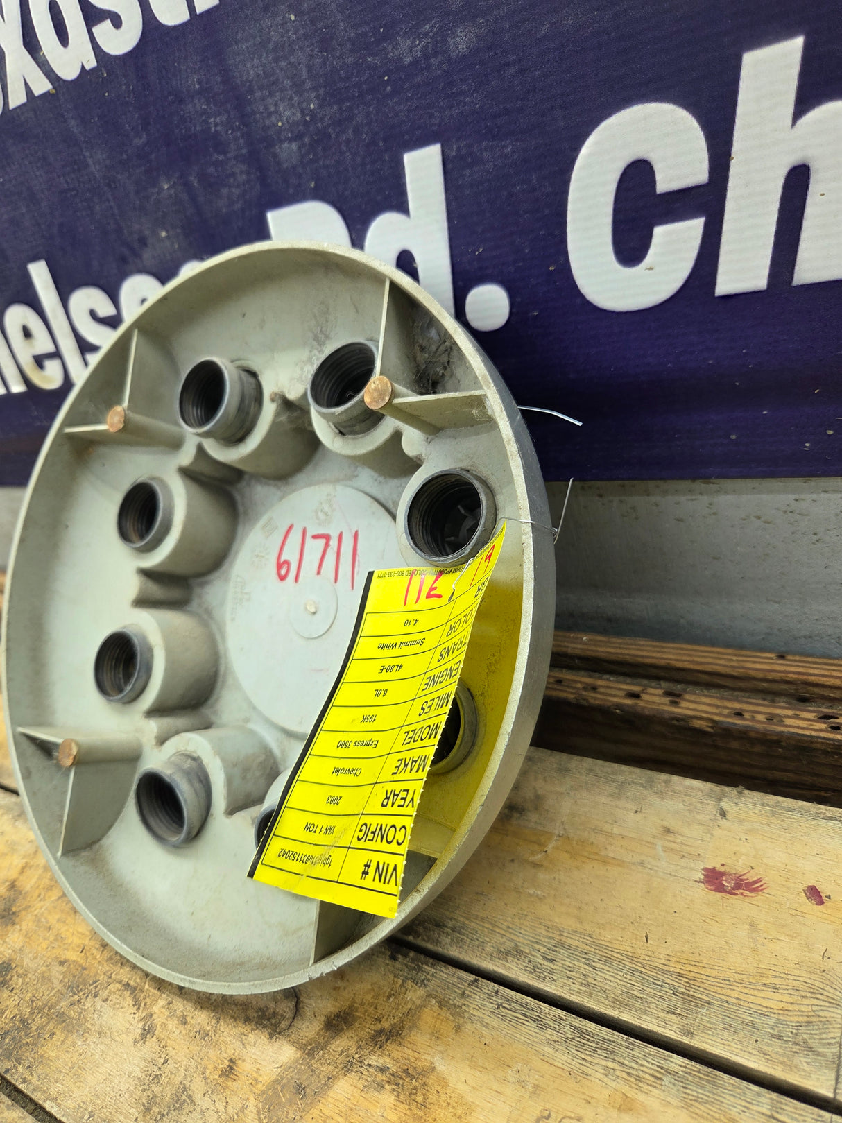 2002-2022 Chevrolet Silverado Express 3500 Dually Front Center Cap Hub Cap 15053704