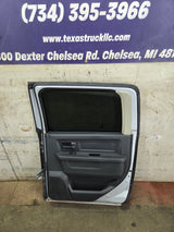 2009-2018 Dodge Ram 4th Gen Passenger Side Rear CREW Cab Door 1500 2500 3500 4500 5500