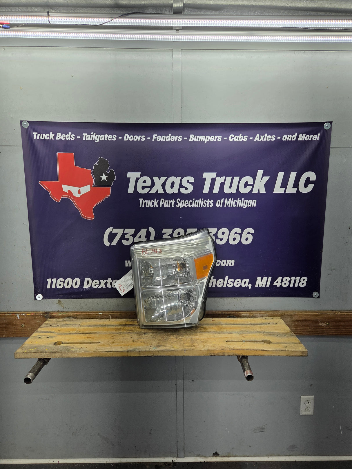 2011-2016 Ford Super Duty F250 F350 F450 F550 LH Driver Side Headlight BC34-13006-A 6.7L Power Stroke 6.2L Gas