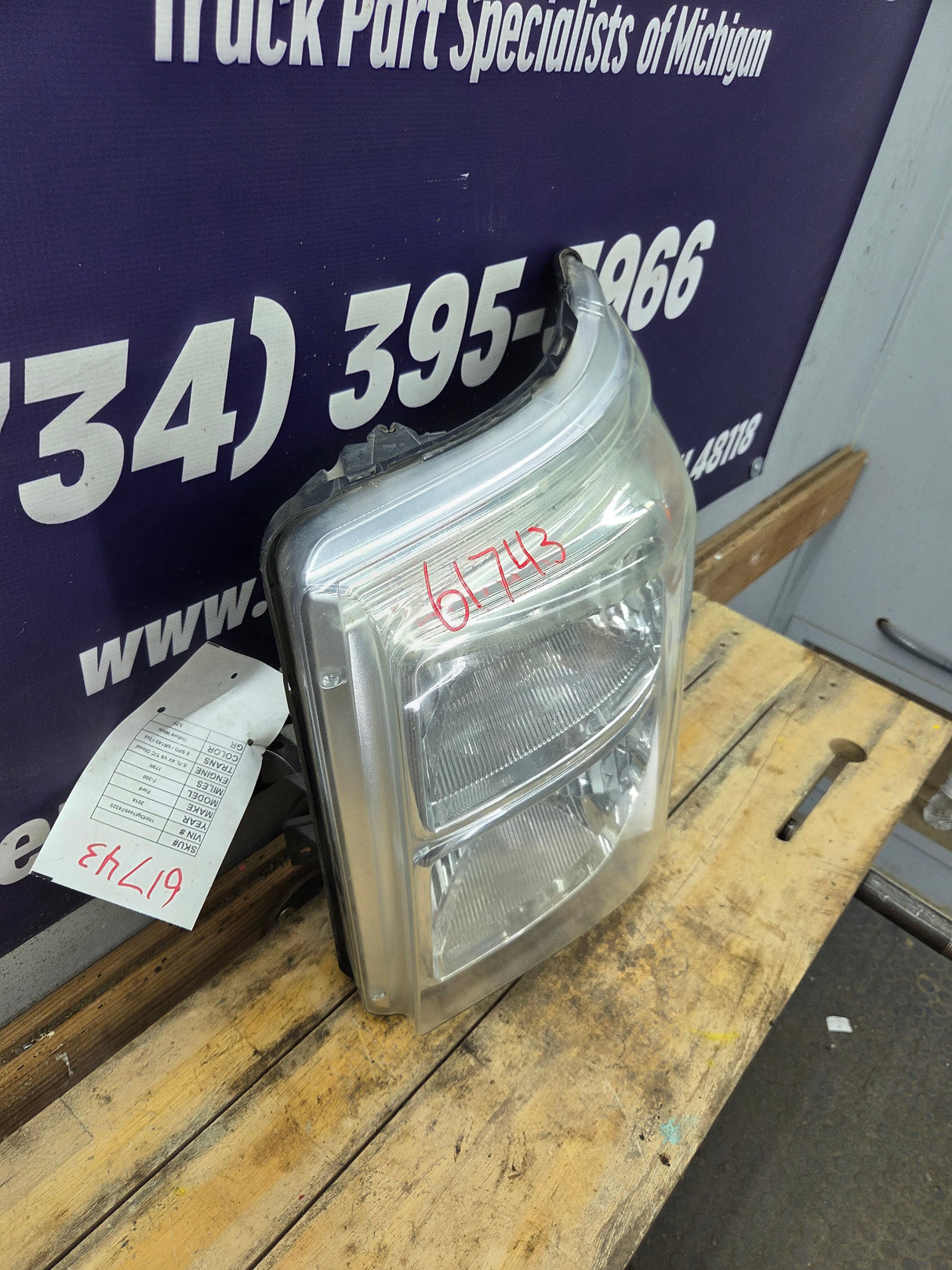 2011-2016 Ford Super Duty F250 F350 F450 F550 LH Driver Side Headlight BC34-13006-A 6.7L Power Stroke 6.2L Gas