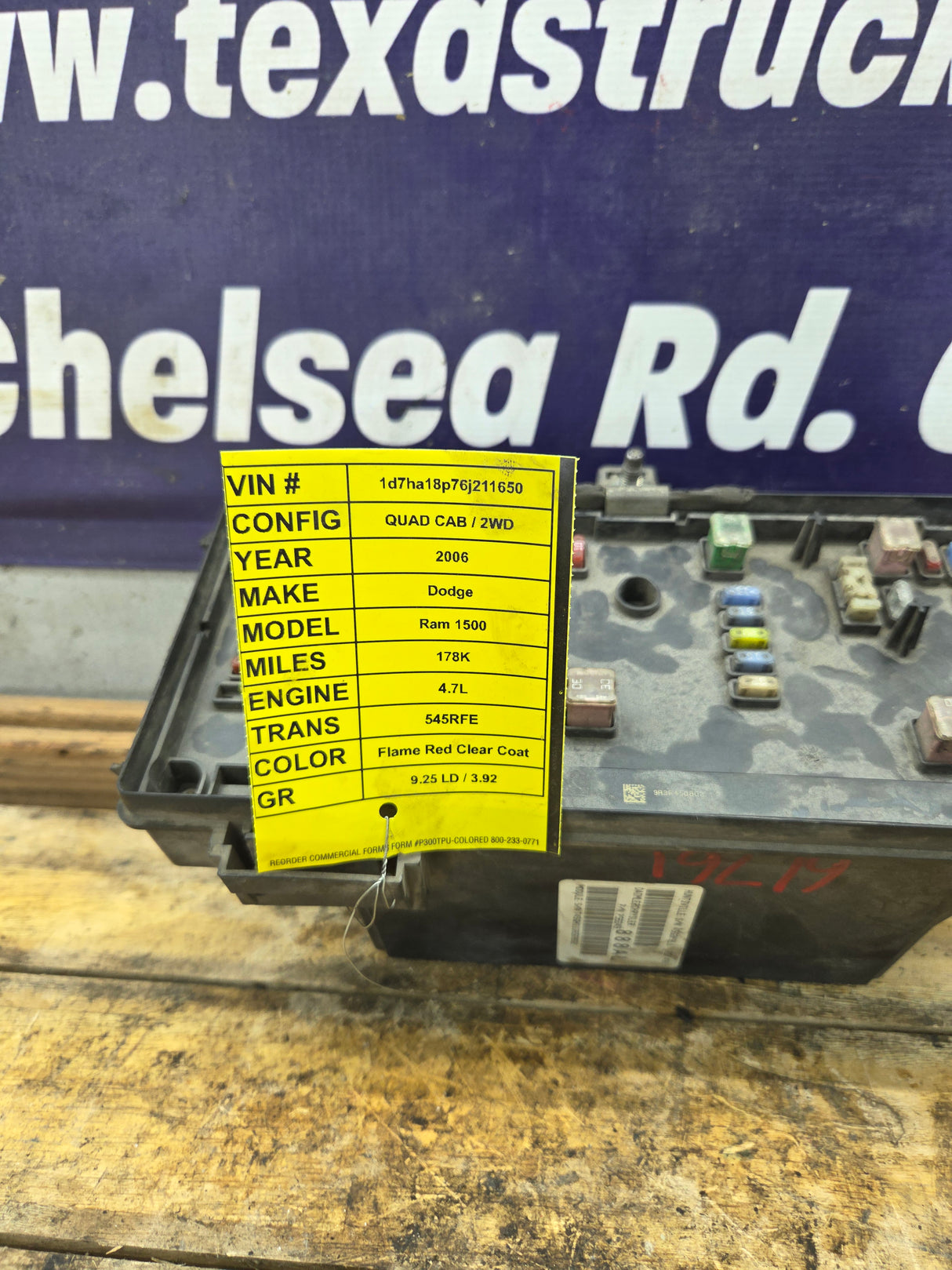 2006 Dodge Ram 1500 2500 4.7L Totally Integrated Power Module Fuse Box - P56049888AL