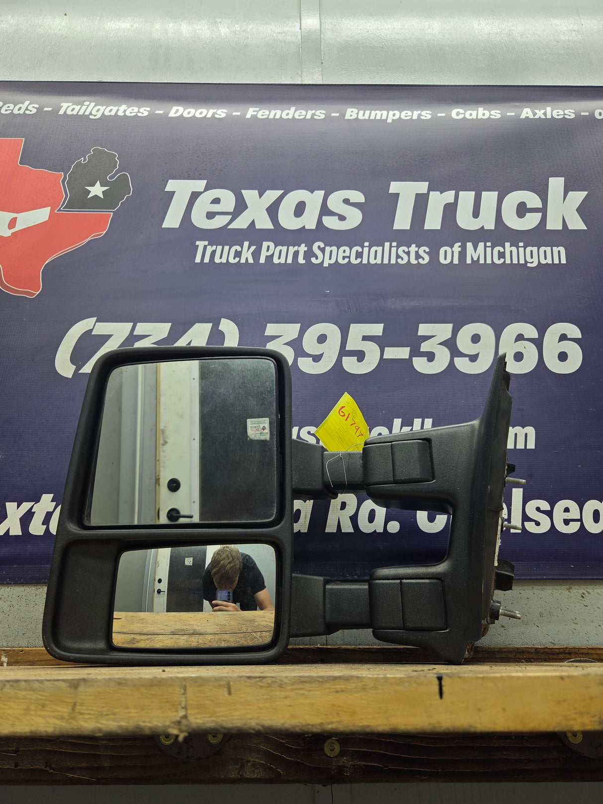 2008-2016 Ford Super Duty F250 F350 F450 F550 LH Driver Side Manual Towing Mirror OEM