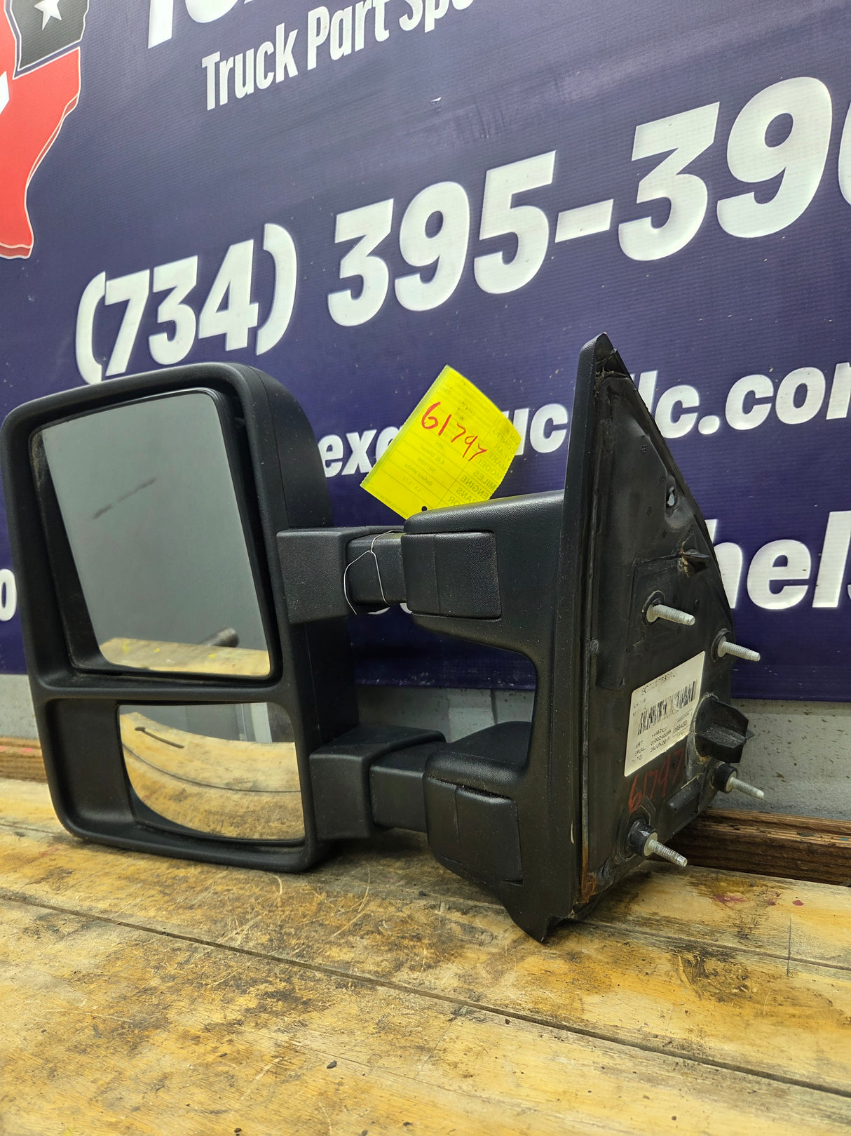 2008-2016 Ford Super Duty F250 F350 F450 F550 LH Driver Side Manual Towing Mirror OEM