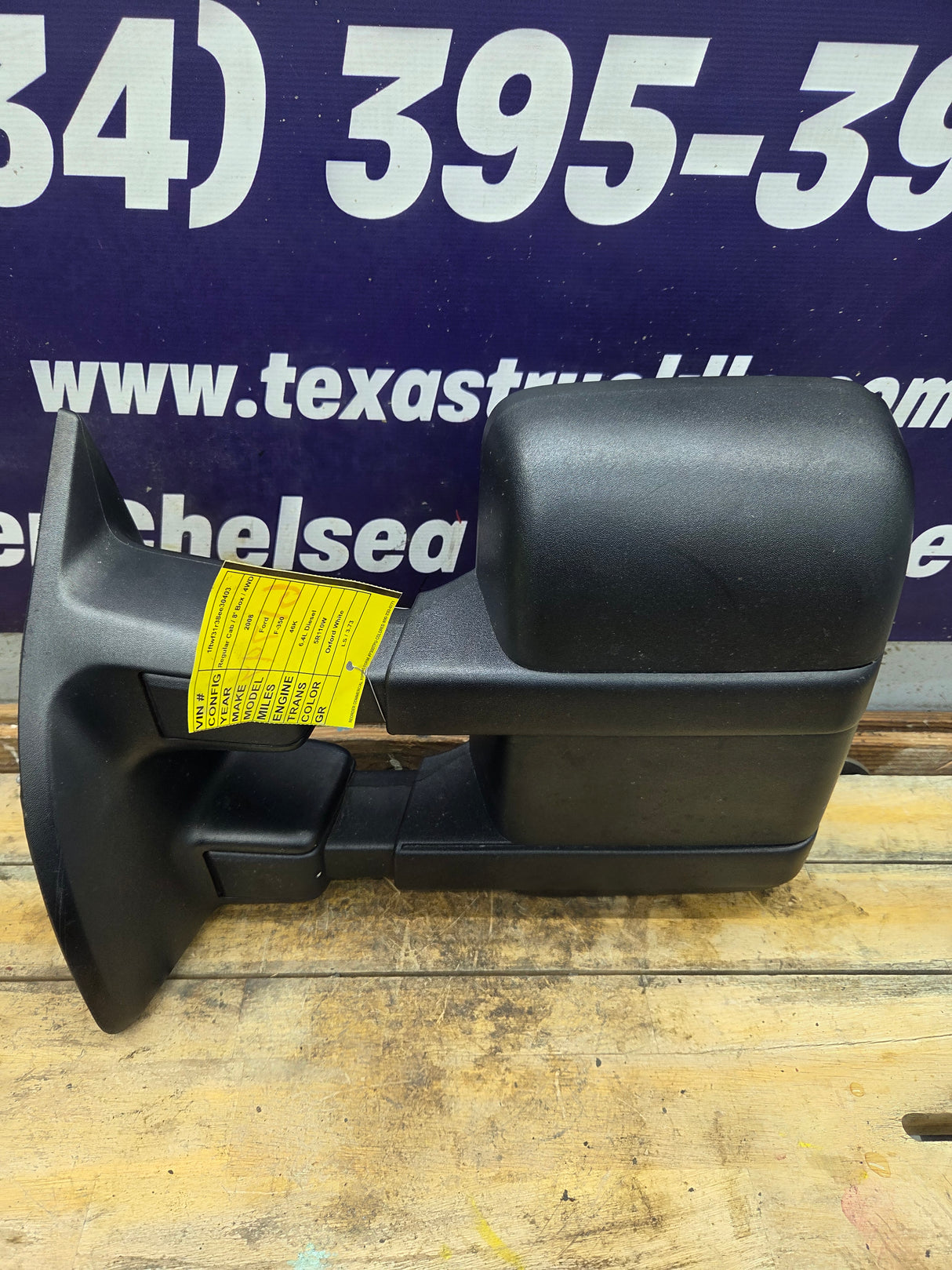 2008-2016 Ford Super Duty F250 F350 F450 F550 LH Driver Side Manual Towing Mirror OEM