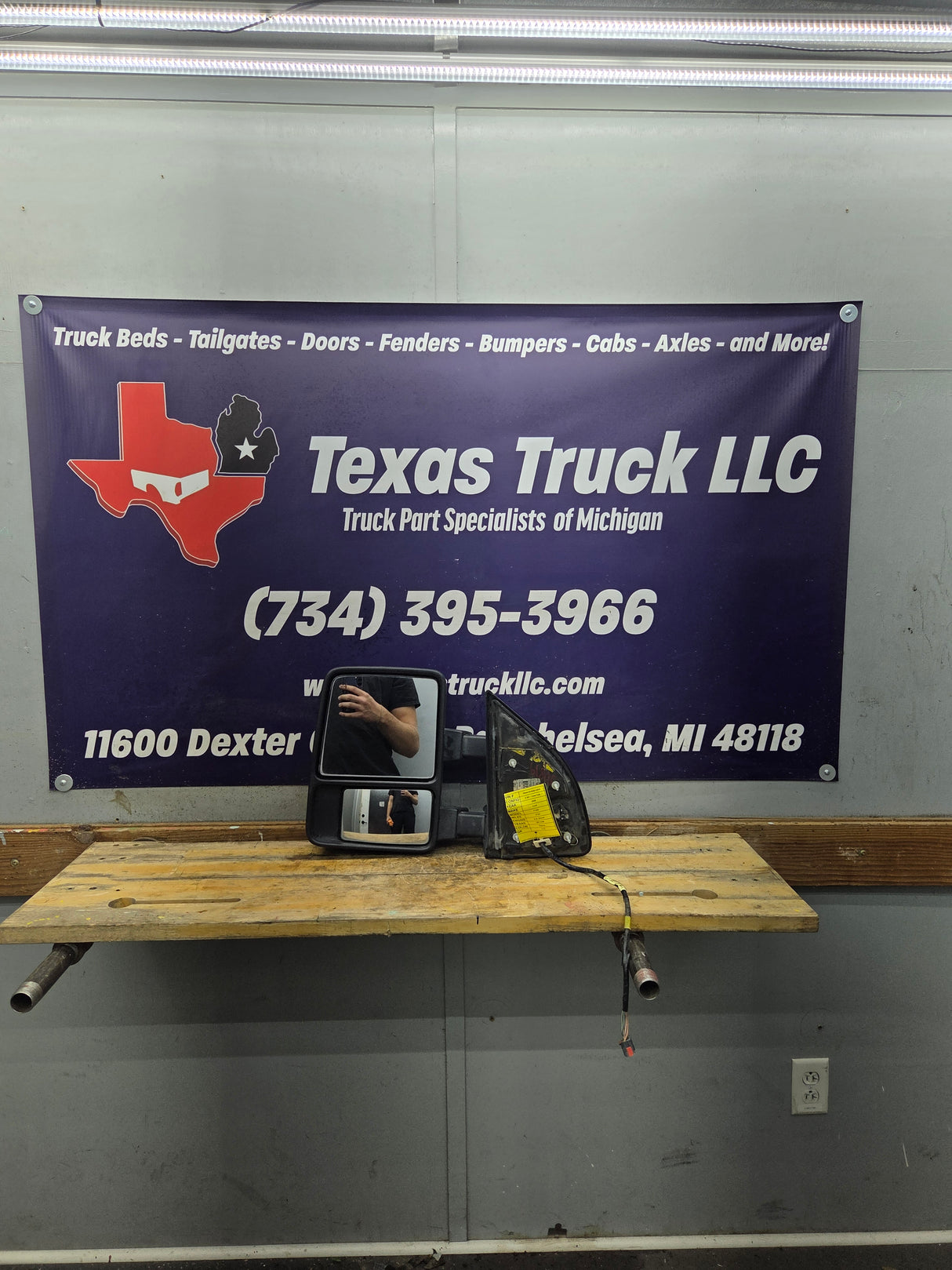 2008-2016 Ford Super Duty F250 F350 F450 F550 LH Driver Side Power Fold & Telescope Heated Towing Mirror OEM