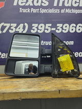 2008-2016 Ford Super Duty F250 F350 F450 F550 LH Driver Side Power Fold & Telescope Heated Towing Mirror OEM