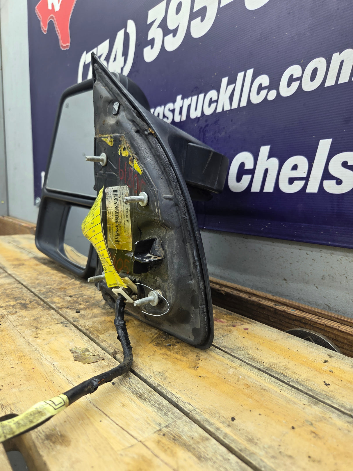 2008-2016 Ford Super Duty F250 F350 F450 F550 LH Driver Side Power Fold & Telescope Heated Towing Mirror OEM