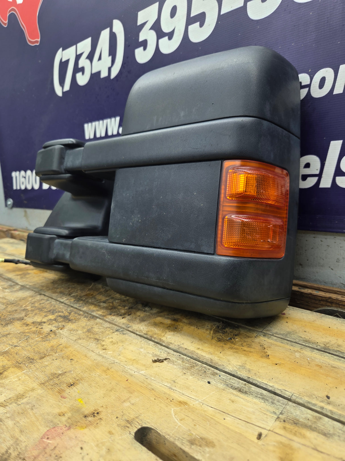 2008-2016 Ford Super Duty F250 F350 F450 F550 LH Driver Side Power Fold & Telescope Heated Towing Mirror OEM
