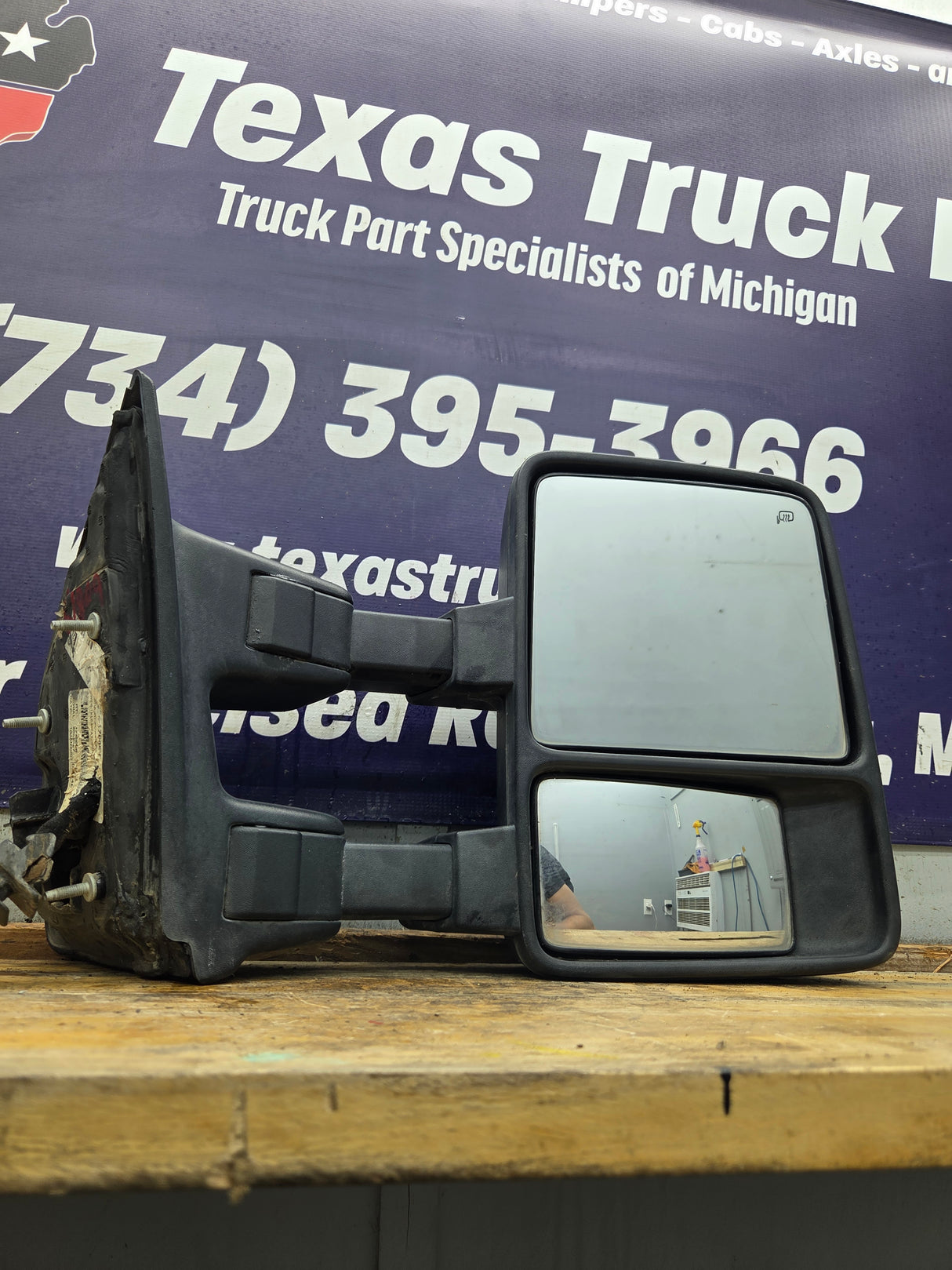 2008-2016 Ford Super Duty F250 F350 F450 F550 RH Passenger Side Power Fold & Telescope Heated Towing Mirror OEM