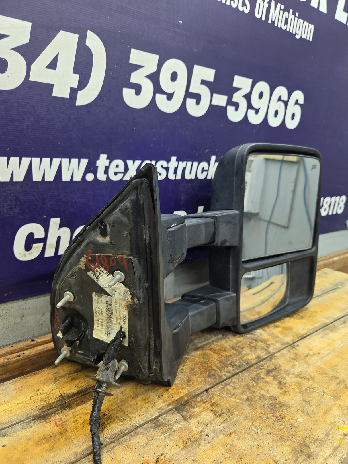 2008-2016 Ford Super Duty F250 F350 F450 F550 RH Passenger Side Power Fold & Telescope Heated Towing Mirror OEM