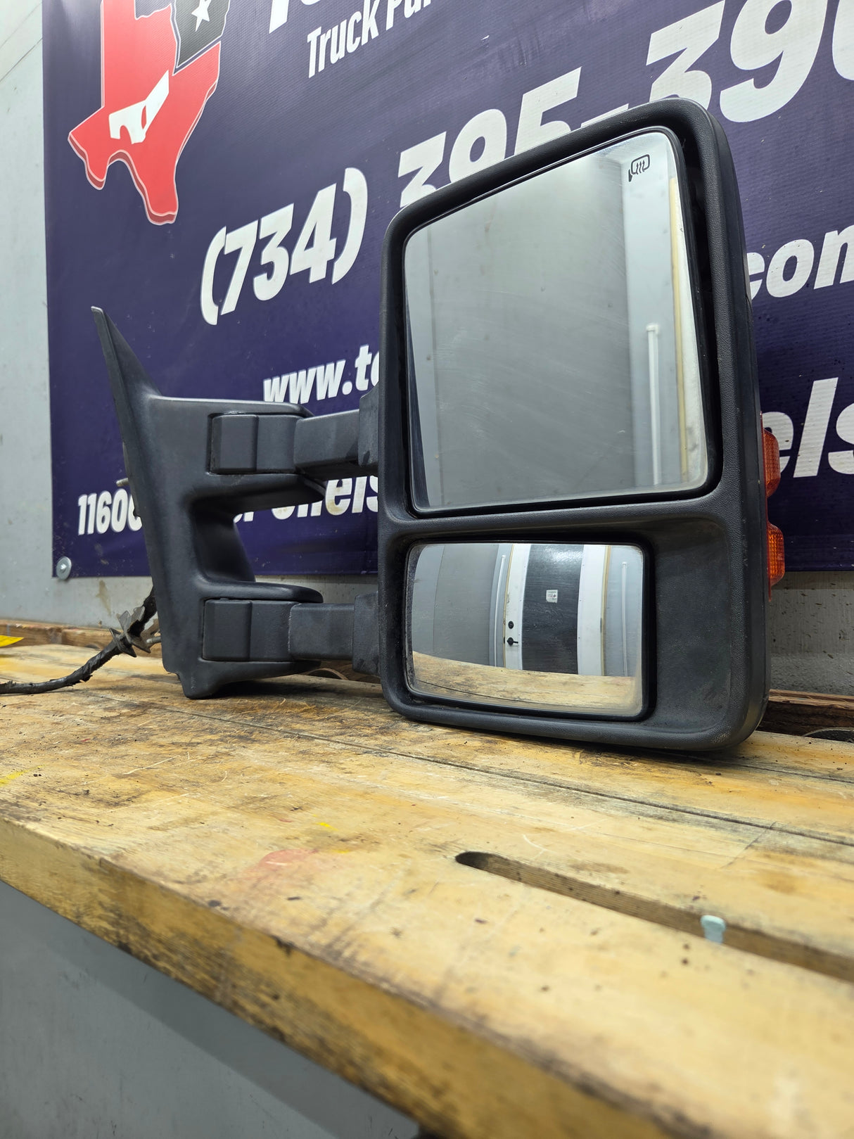 2008-2016 Ford Super Duty F250 F350 F450 F550 RH Passenger Side Power Fold & Telescope Heated Towing Mirror OEM