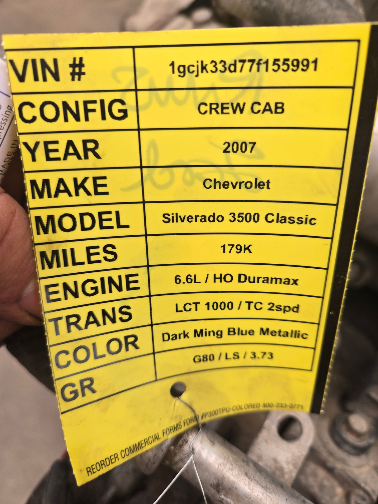 2006 LBZ Duramax Diesel 6.6L Engine Runs Great 178k miles