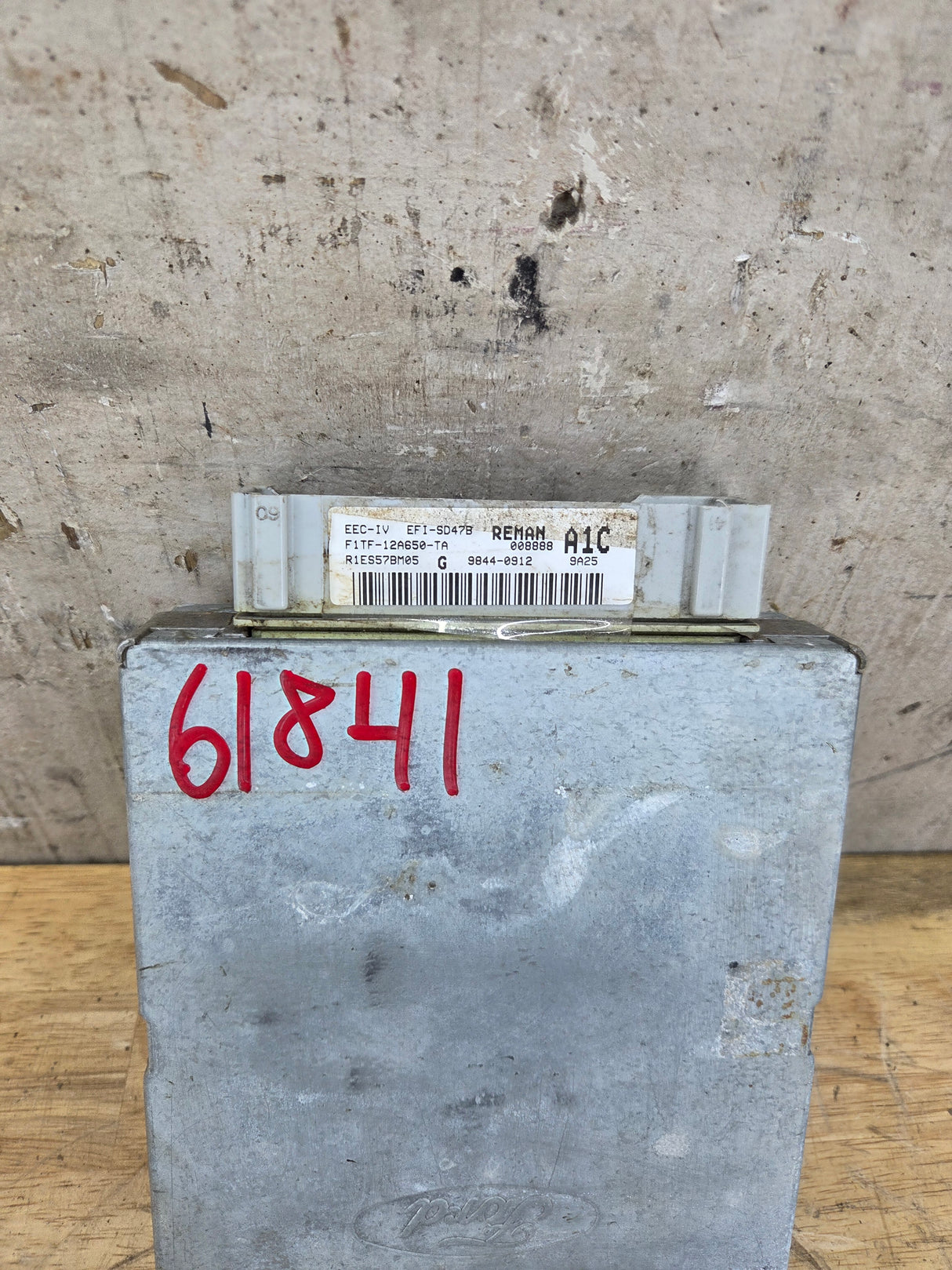 1990-1991 Ford F150 5.0L AT PCM A1C / F1TF-12A650-TA
