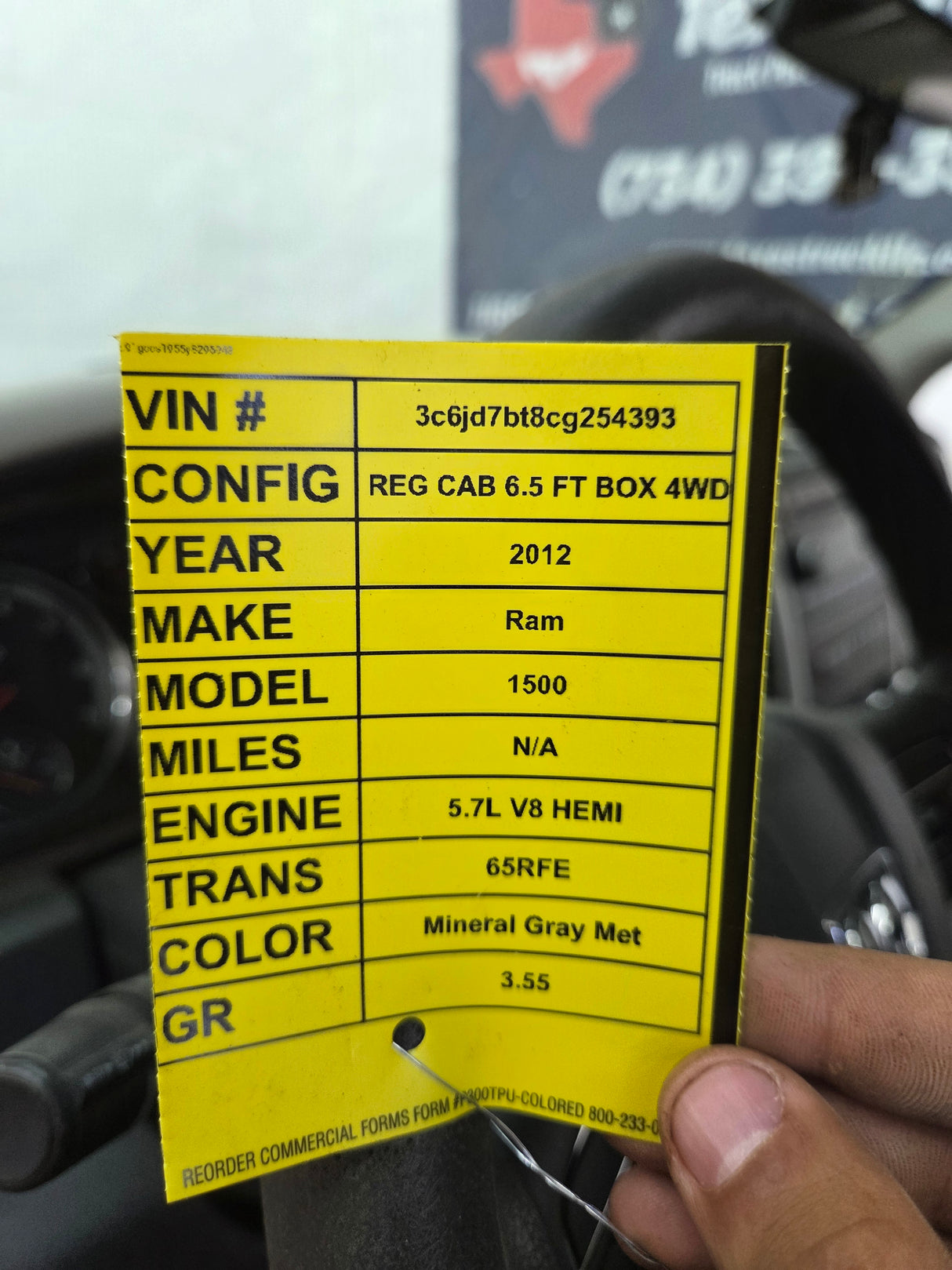 2009-2018 Dodge Ram 1500 4th Gen Regular Cab