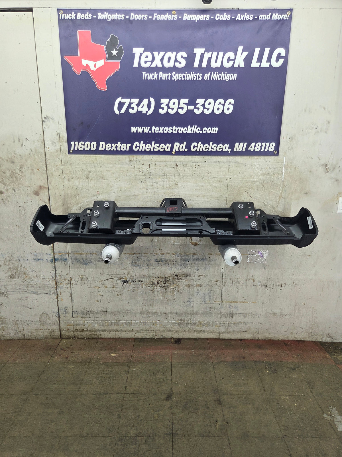 2021-2023 Ford F150 Rear Bumper With Parking Aid Sensors - Black