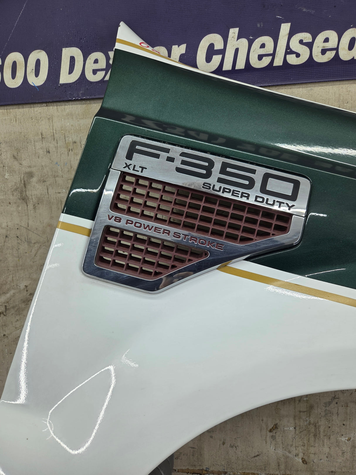 2008-2010 Ford Super Duty F250 F350 RH Passenger Side Fender - Oxford White