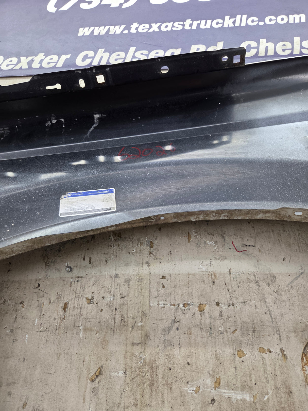 2008-2010 Ford Super Duty F250 F350 RH Passenger Side Fender - Oxford White