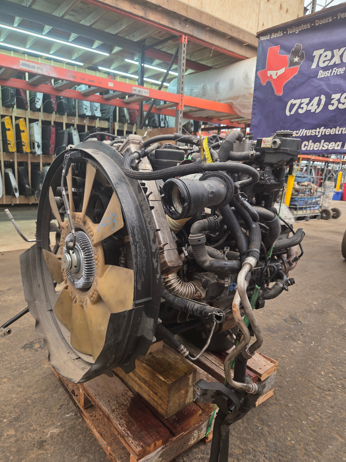 2008-2010 6.4 L Power Stroke Diesel Reman Engine Ran Great Ford Super Duty