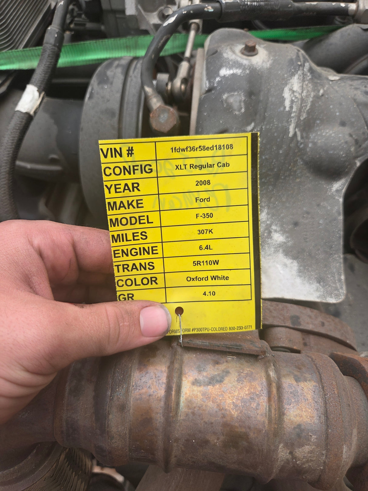 2008-2010 6.4 L Power Stroke Diesel Reman Engine Ran Great Ford Super Duty