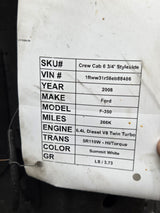 1999-2010 Ford Super Duty F250 F350 6' 9" Short Truck Bed