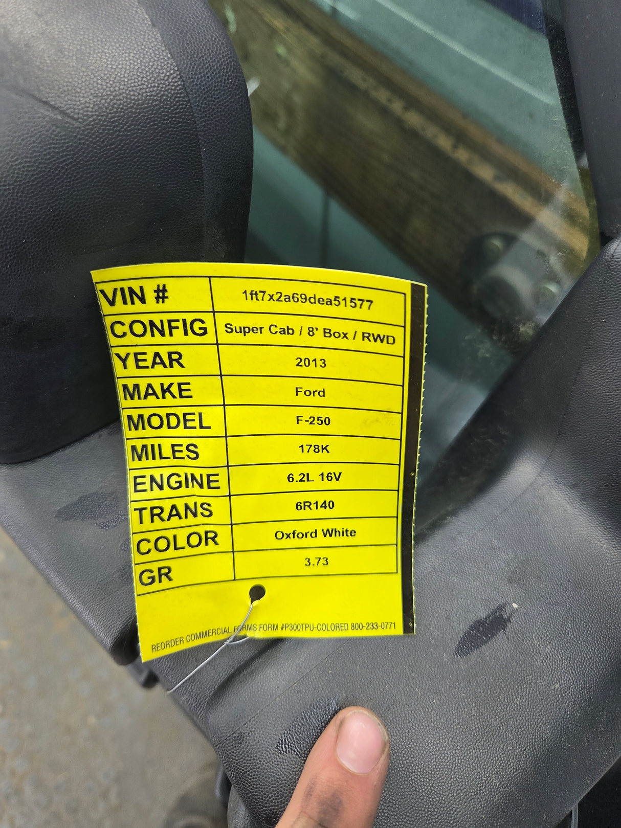 2012-2016 Ford Super Duty RH Passenger Side Front Door F250 F350 F450 F550
