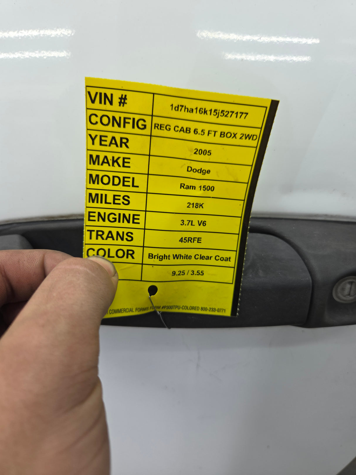 2003-2008 Dodge Ram 3rd Gen Driver Front Regular Cab Door 1500 2500 3500 4500 5500