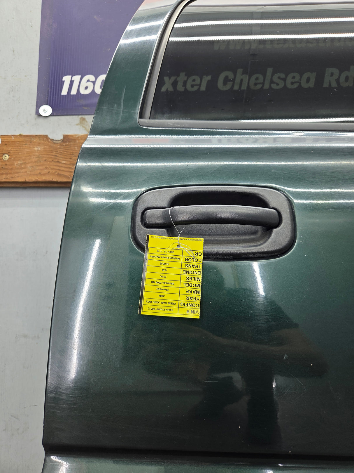 1999-2006 Chevrolet Silverado / GMC Sierra 1500 2500 3500 HD Rear Passenger side Crew Cab rear door RH