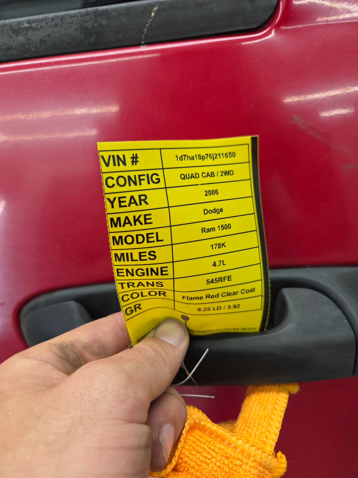 2003-2008 Dodge Ram 3rd Gen LH Driver Side Rear Quad Cab Crew Cab Door 1500 2500 3500 4500 5500