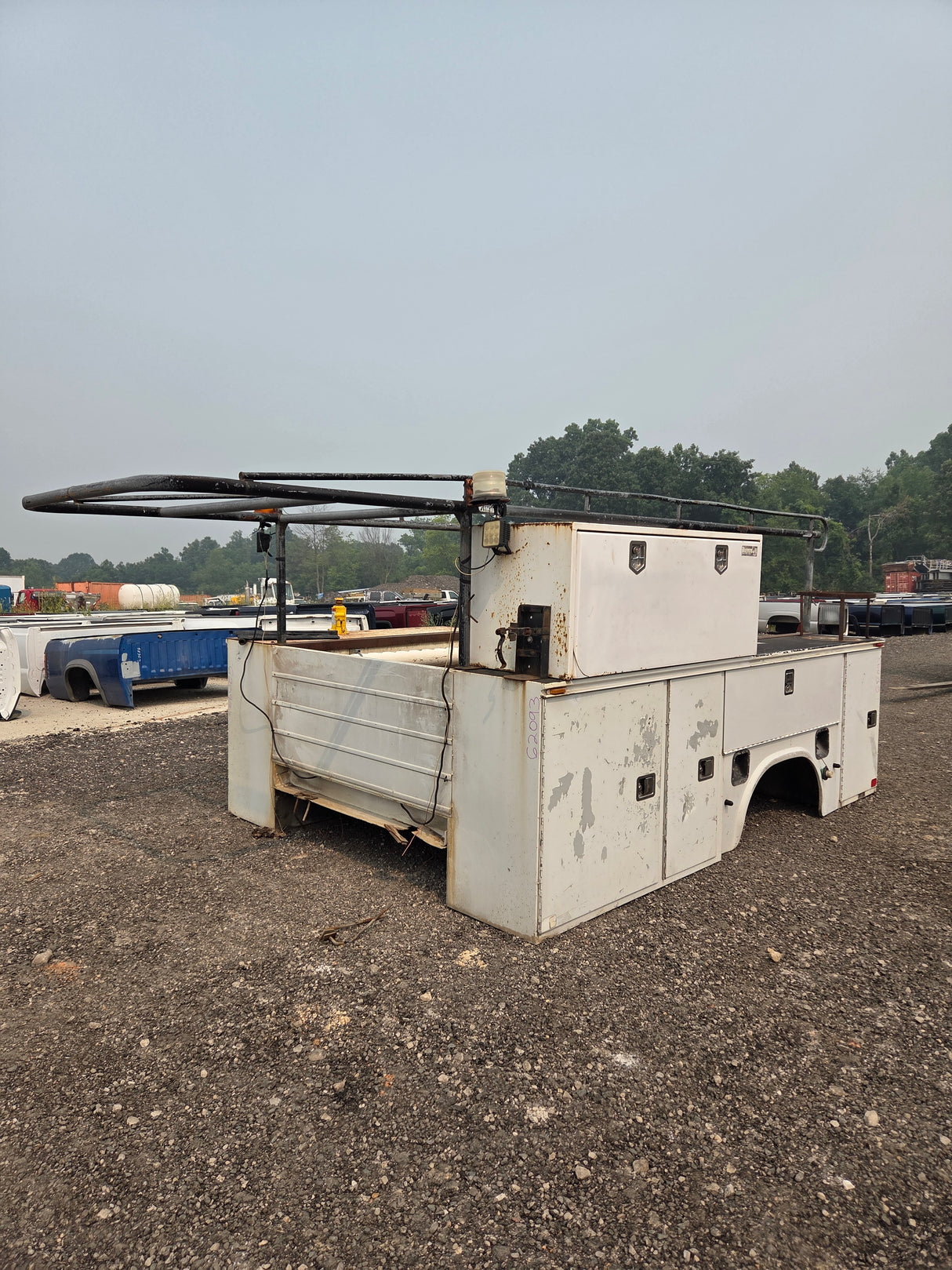 11' Steel Utility Service Body Utility Bed Universal For Dual Rear Wheel Truck
