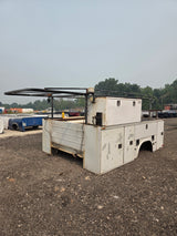 11' Steel Utility Service Body Utility Bed Universal For Dual Rear Wheel Truck