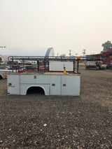 11' Steel Utility Service Body Utility Bed Universal For Dual Rear Wheel Truck