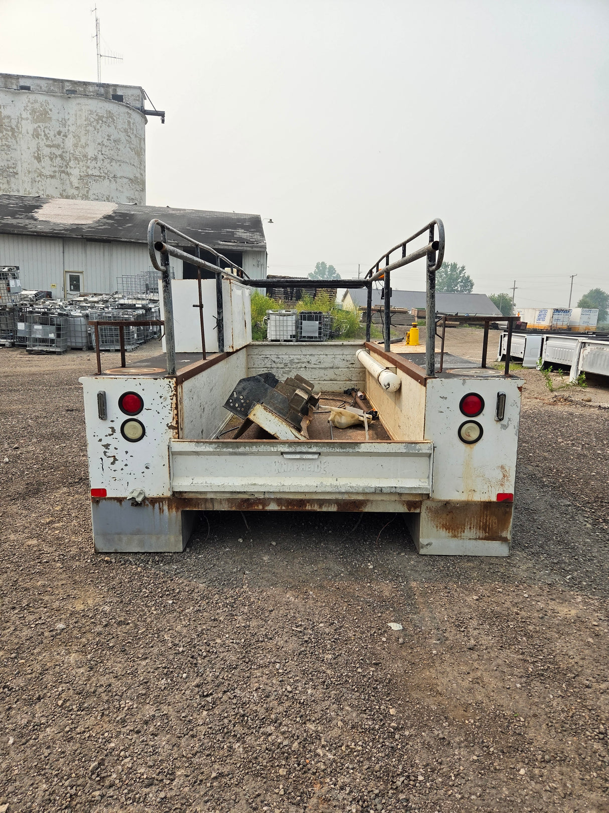 11' Steel Utility Service Body Utility Bed Universal For Dual Rear Wheel Truck