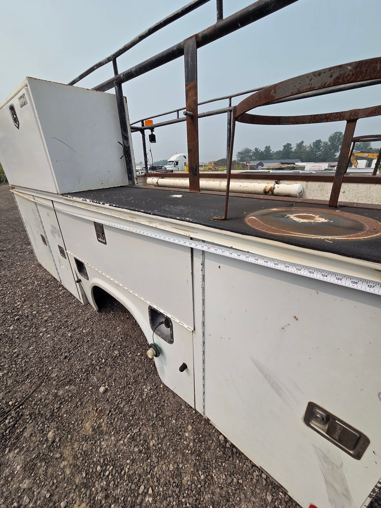 11' Steel Utility Service Body Utility Bed Universal For Dual Rear Wheel Truck