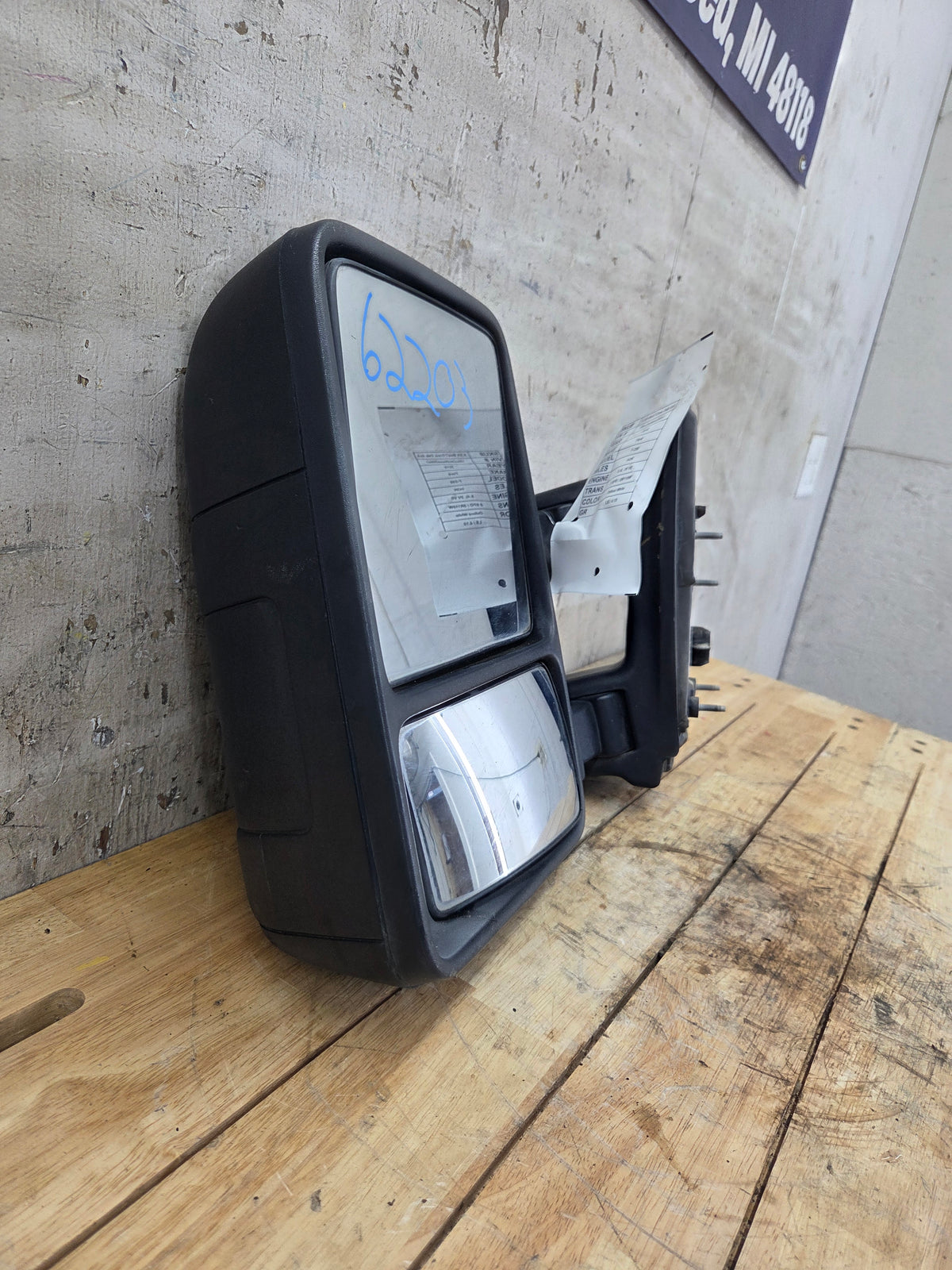 2008-2016 Ford Super Duty F250 F350 F450 F550 LH Driver Side Manual Towing Mirror OEM